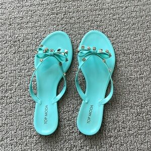 Jelly sandals mint color